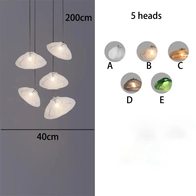 Shell Crystal Chandelier