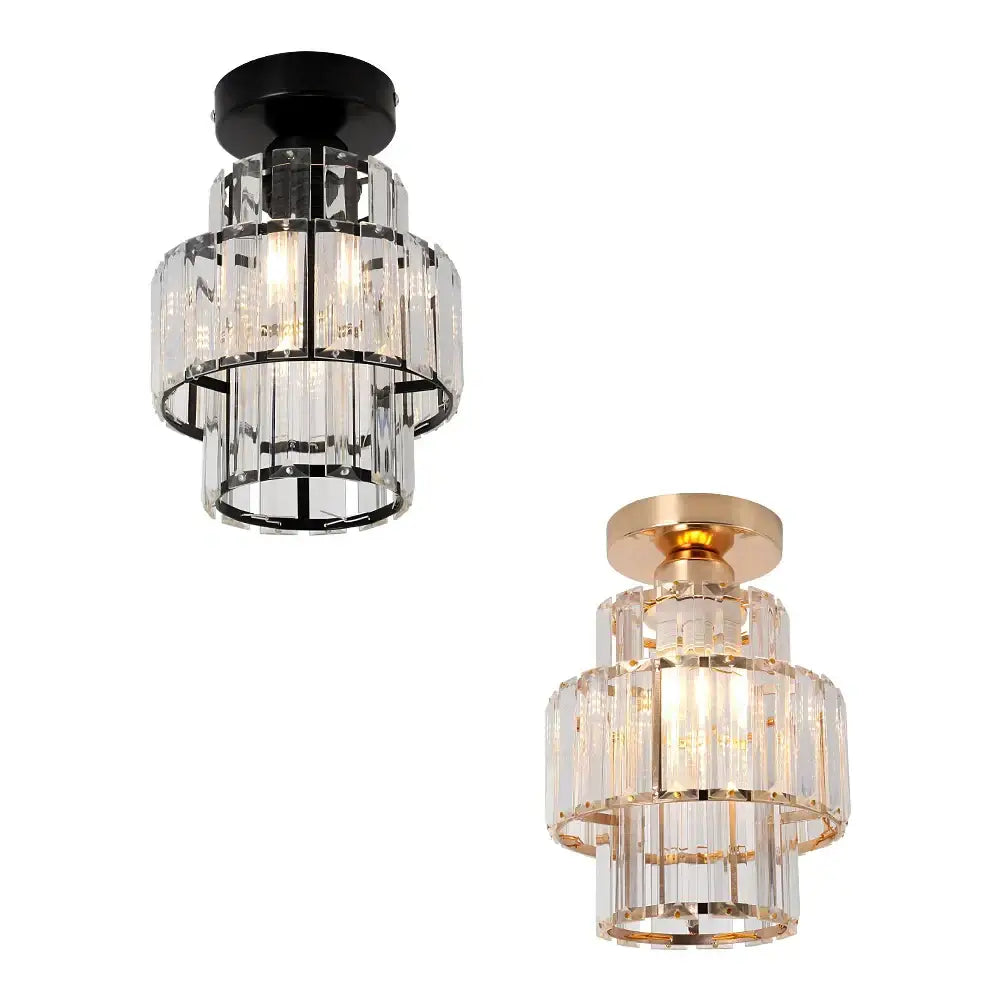 Gold Crystal Pendant Light For Hotel Lobby