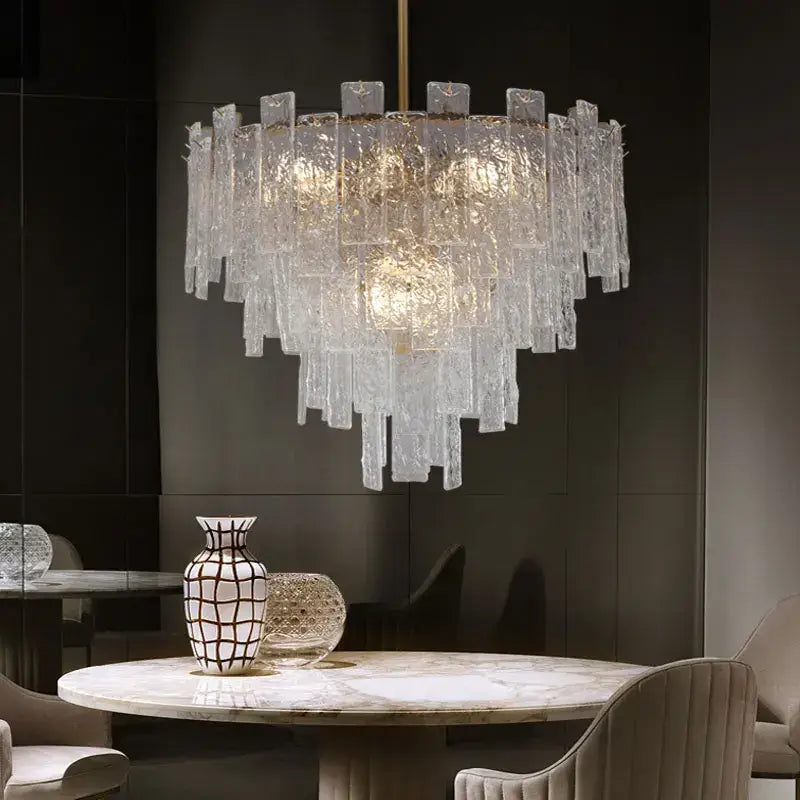 Crystal Glass Chandelier 100cm Design