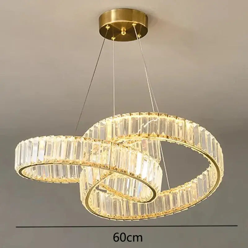 Gold Crystal Ring Light