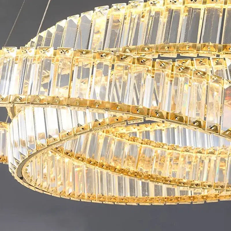 Gold Crystal Ring Light