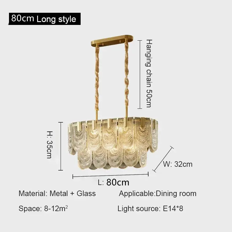 Gold Crystal Ceiling Chandelier Three-Layer