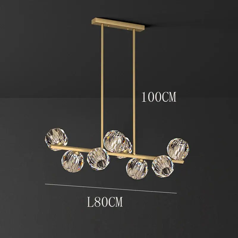 Black Crystal Dining Chandelier 15-Head Dimmable