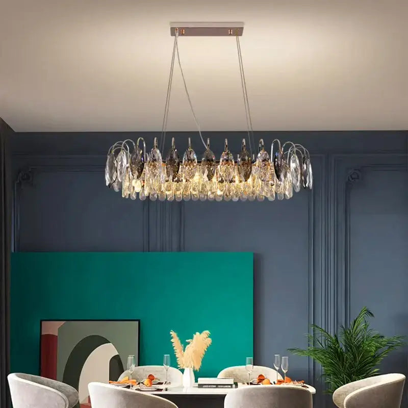 Gold Amber Crystal Chandelier 100cm Diameter
