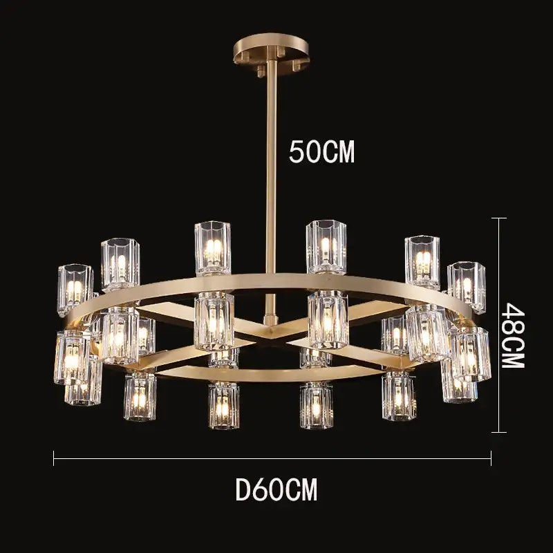 Copper Tier Chandelier Pendant