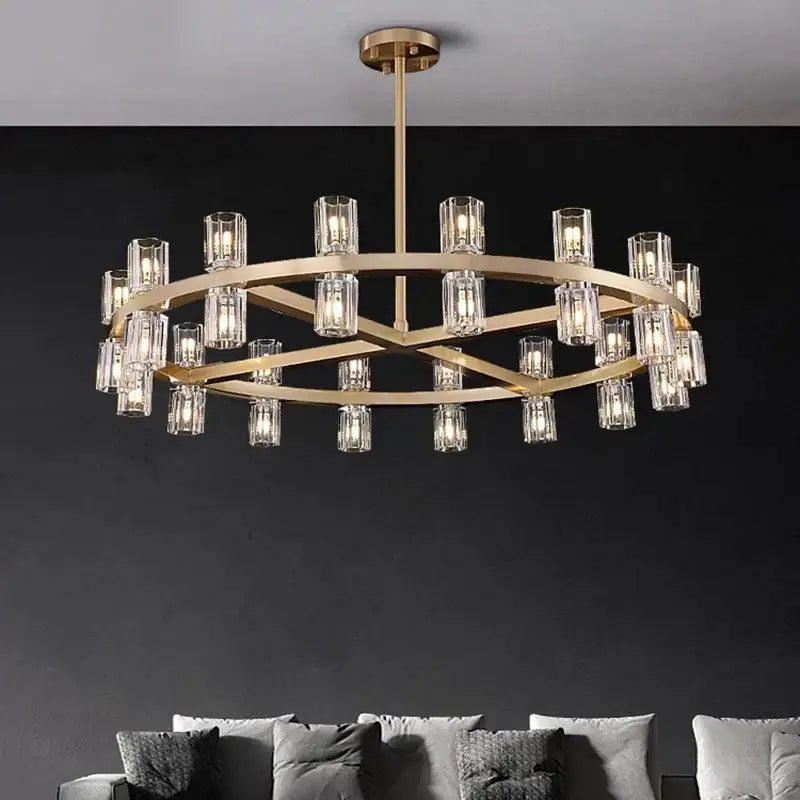 Copper Tier Chandelier Pendant
