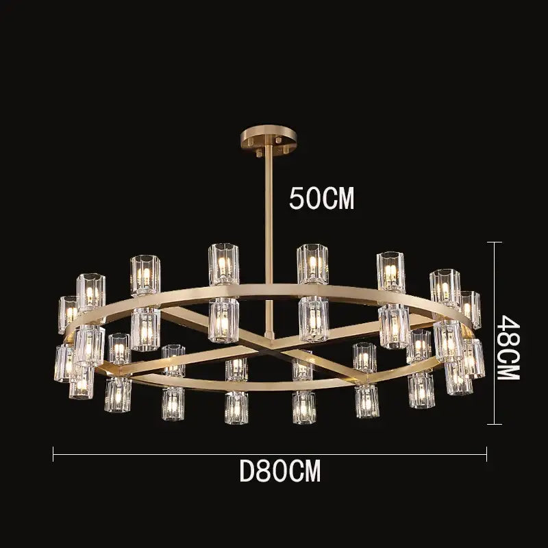 Copper Tier Chandelier Pendant