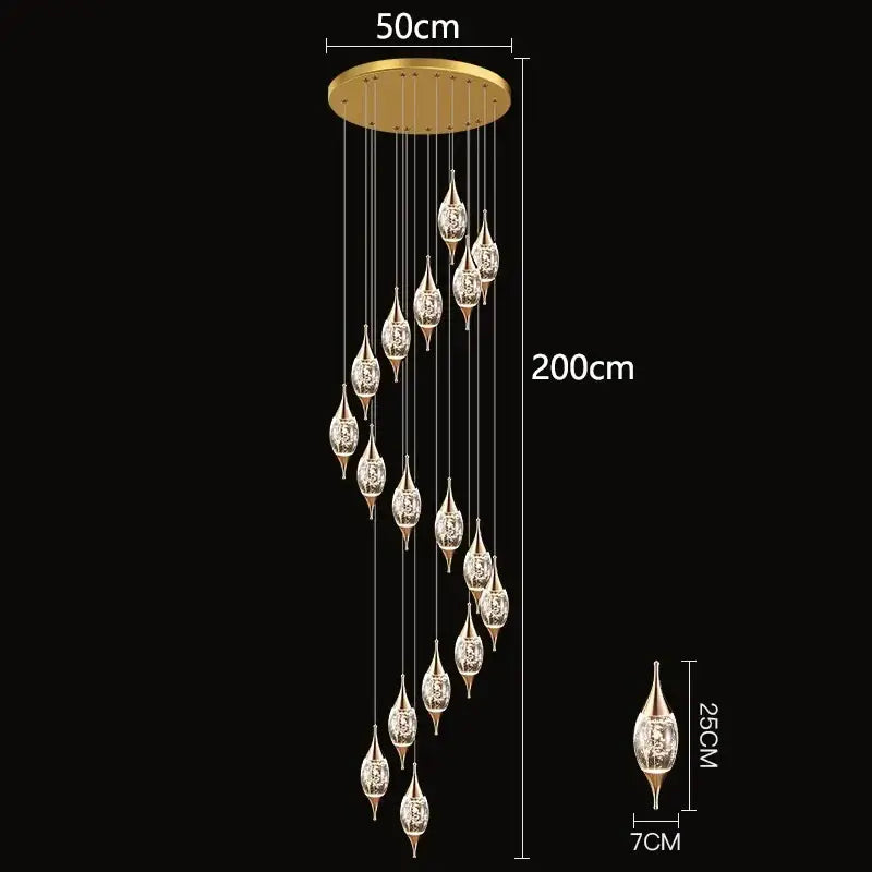 Crystal Teardrop Chandelier