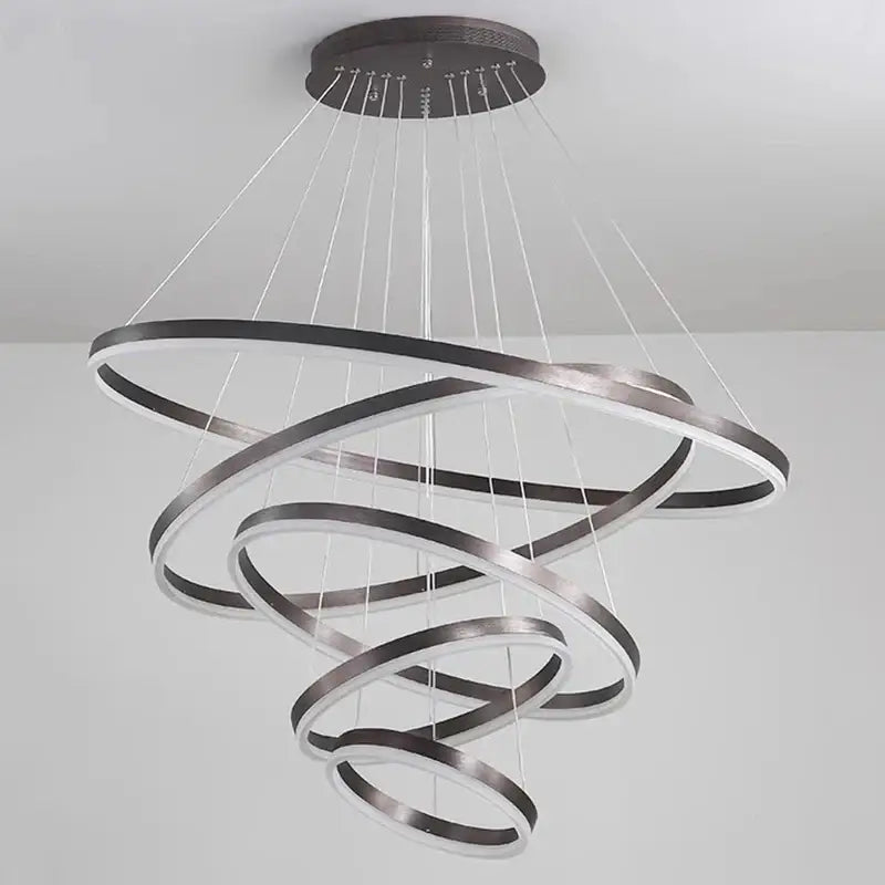 Crystal Spiral Stair Chandelier