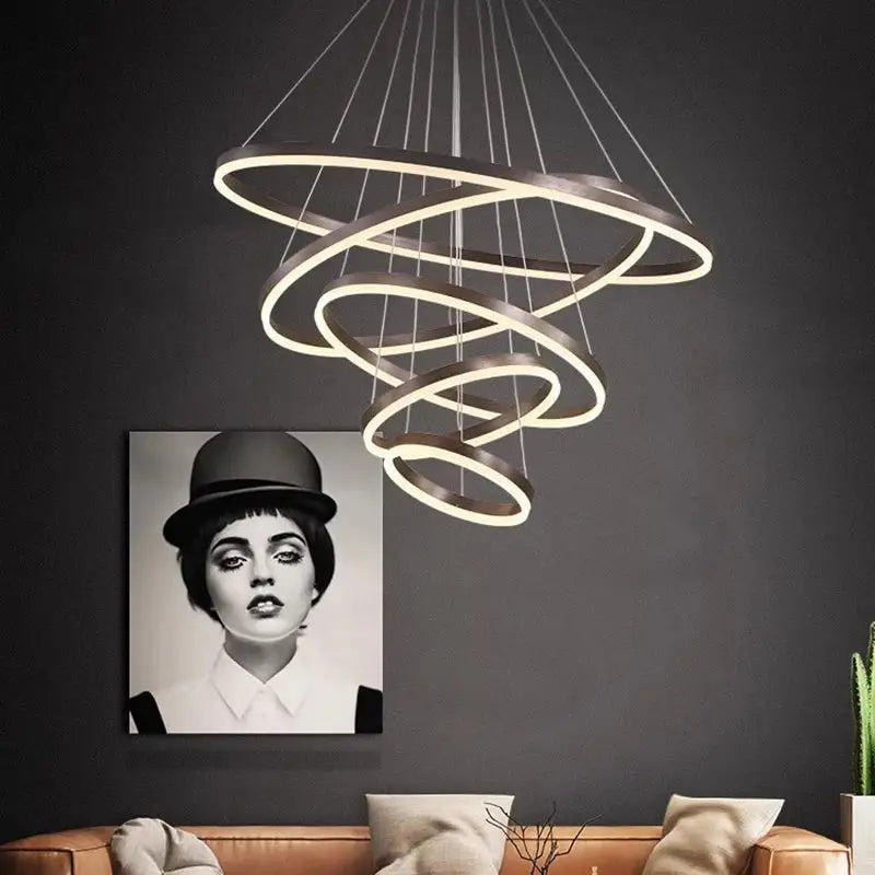 Crystal Spiral Stair Chandelier