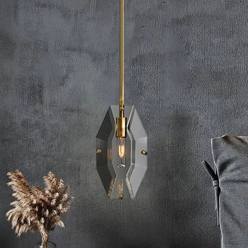 Copper Crystal Living Room Chandelier