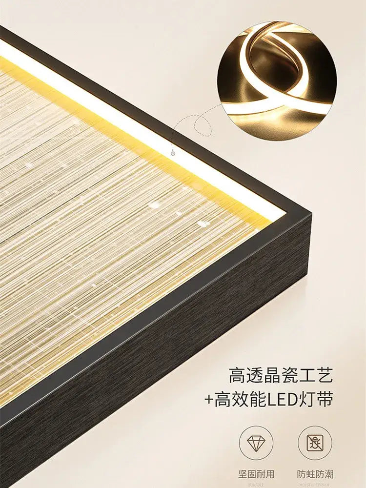 Gold Crystal Remote Dimming Living Room Wall Lamp