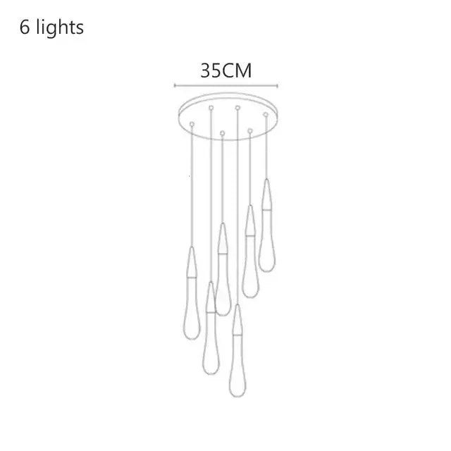 Gold Crystal Drop Chandelier Bronze Option