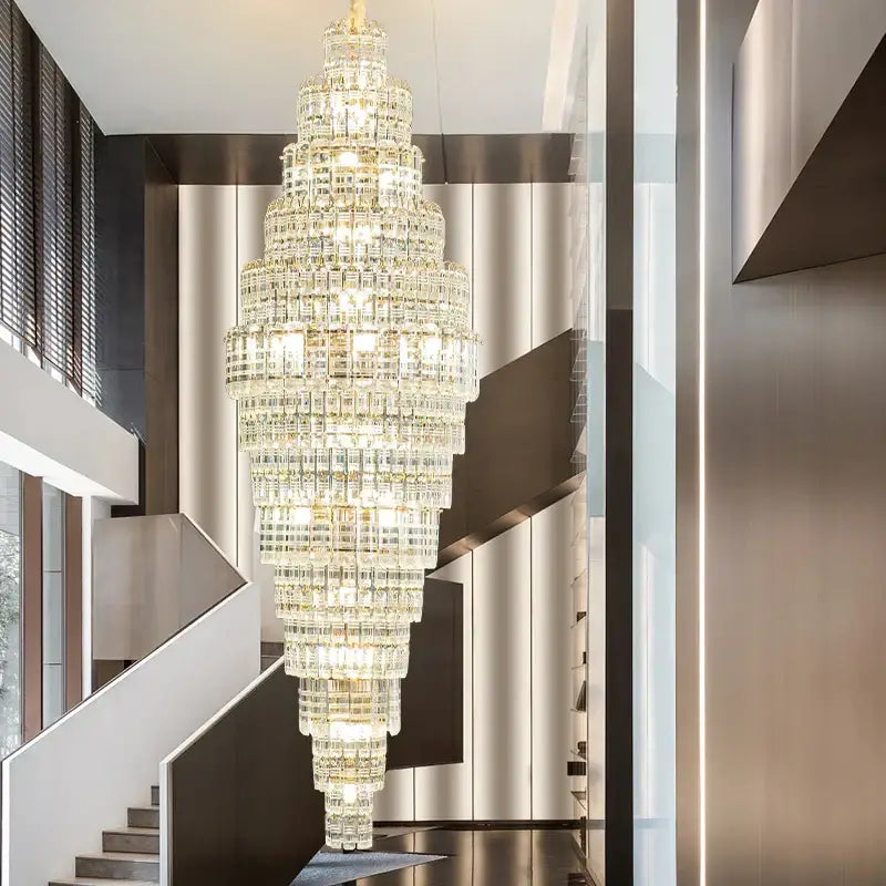 Luxe Crystal Tiered Chandelier