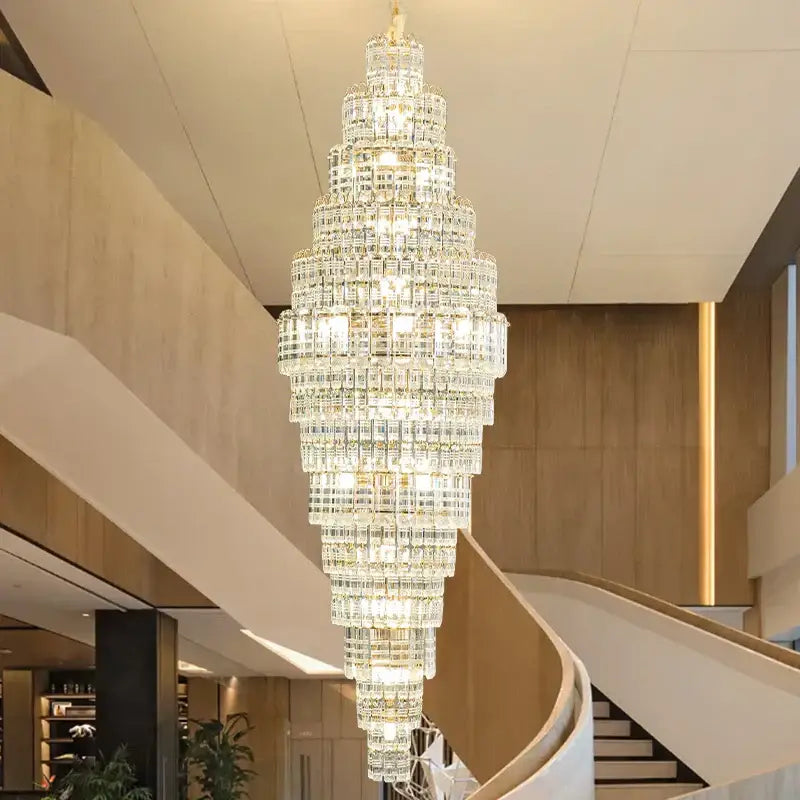Luxe Crystal Tiered Chandelier