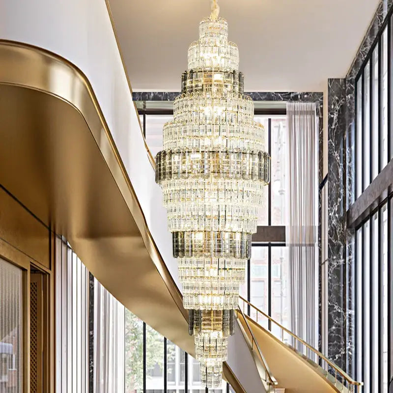 Luxe Crystal Tiered Chandelier