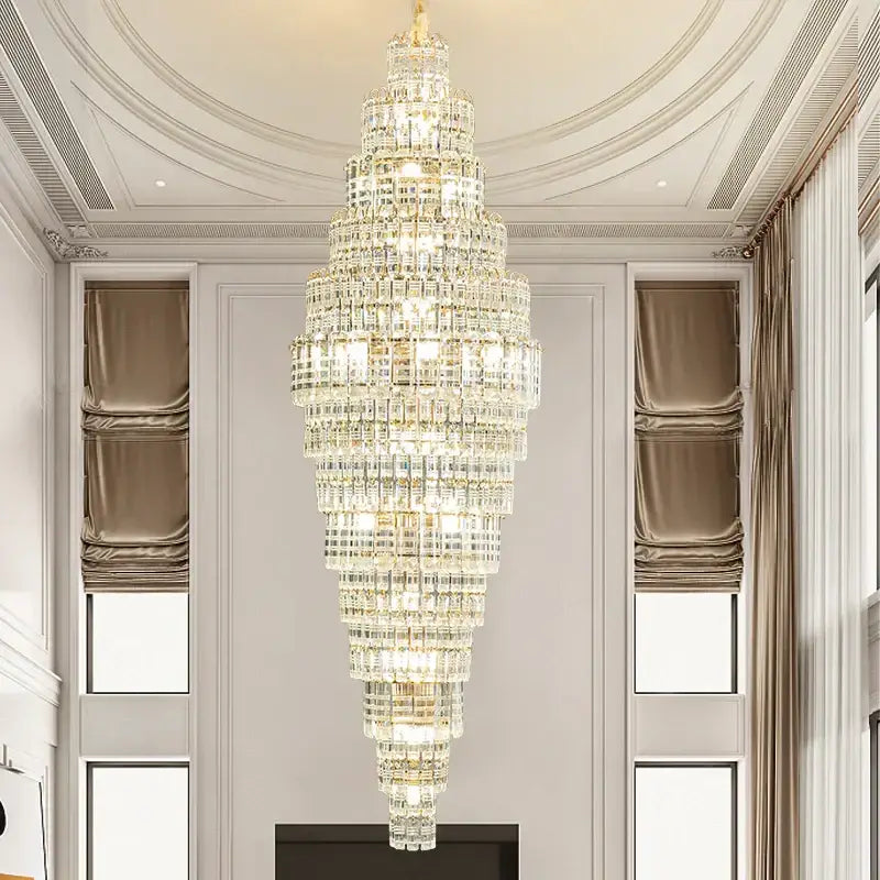Luxe Crystal Tiered Chandelier