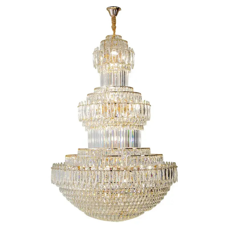 Gold Crystal Duplex Pendant