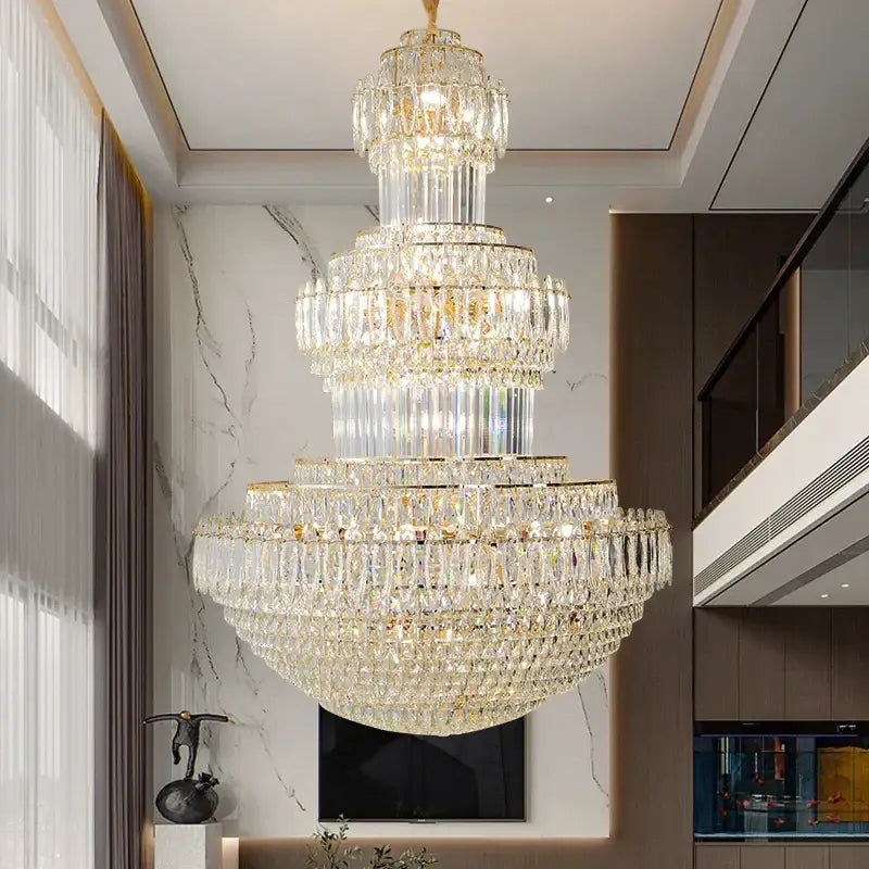 Gold Crystal Duplex Pendant