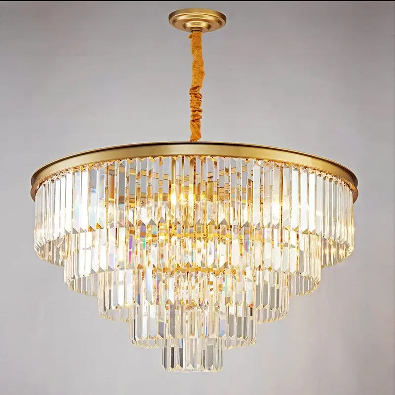 Black Amber Crystal Chandelier