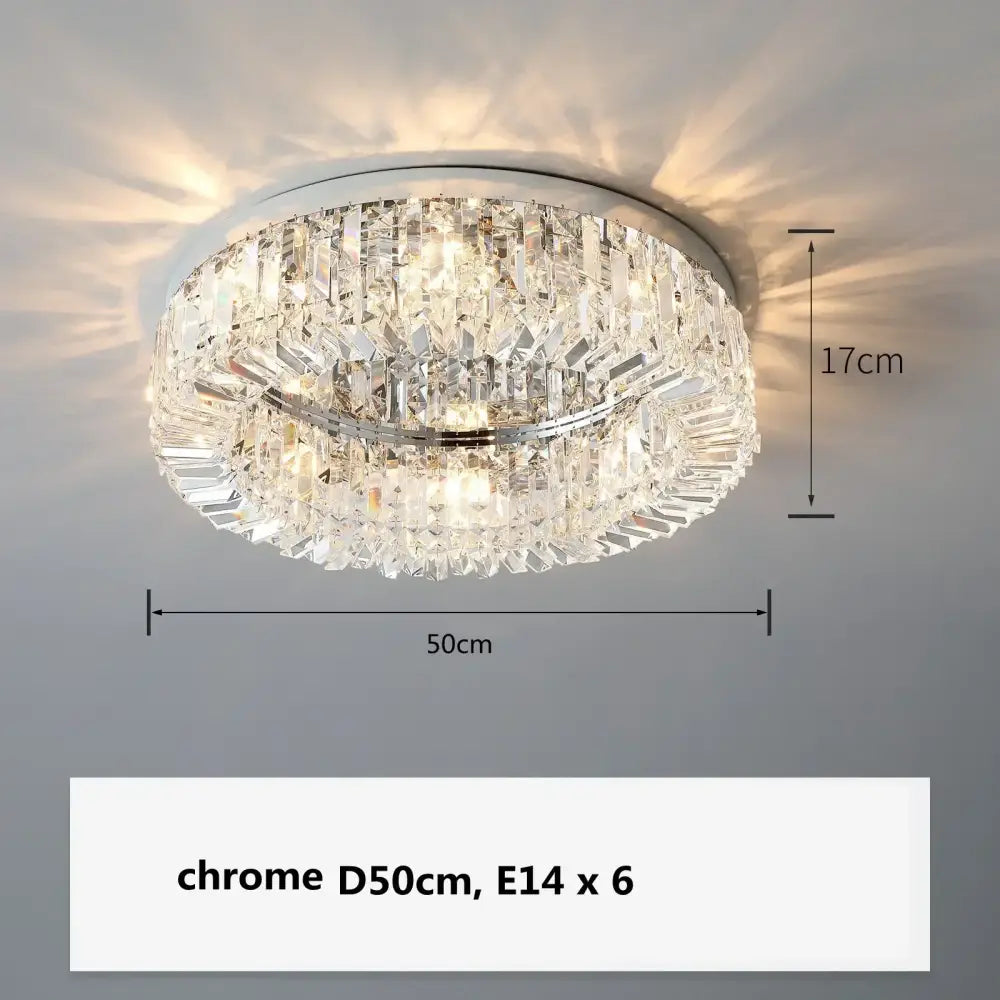 Gold Crystal 16-Light Dining Room Chandelier