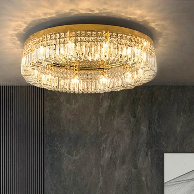 Gold Crystal 16-Light Dining Room Chandelier