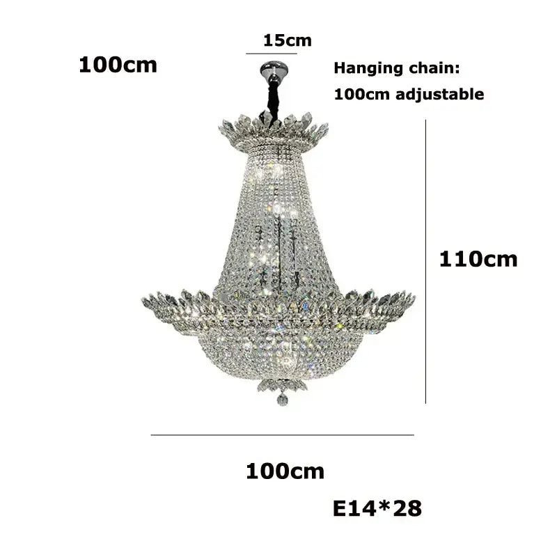 Gold Multi-Tier Chandelier