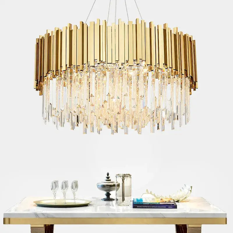 Gold Brass Chandelier