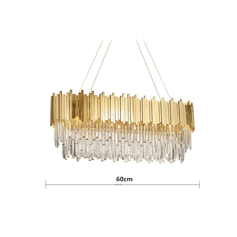 Gold Brass Chandelier