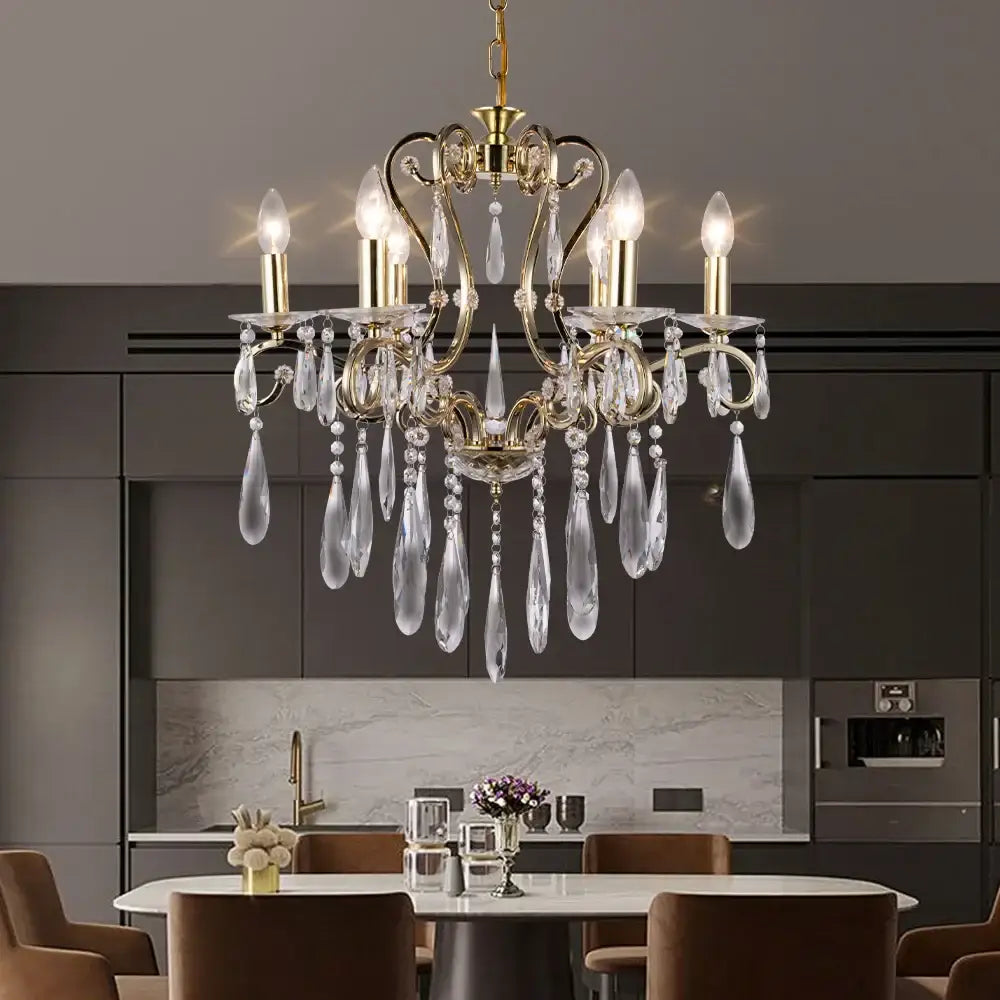 Gold Dining 8-Head 76cm Pendant Light