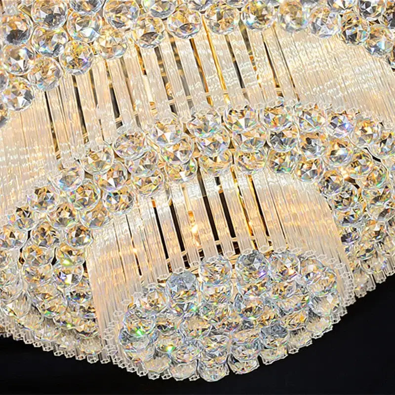 Gold Tiered Ceiling Lamp