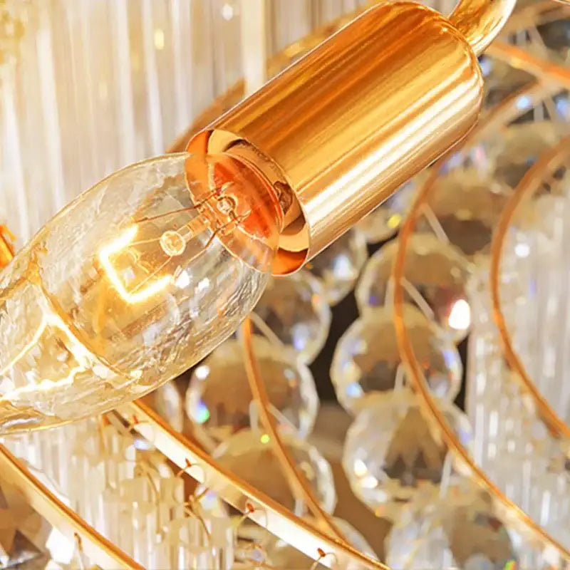 Gold Tiered Ceiling Lamp