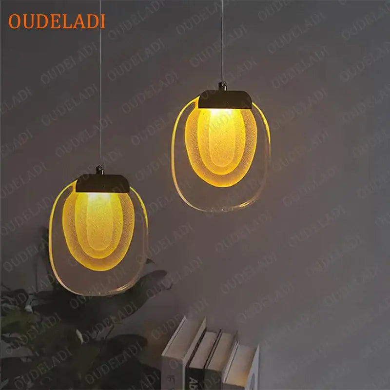 Warm Yellow Crystal Pendant