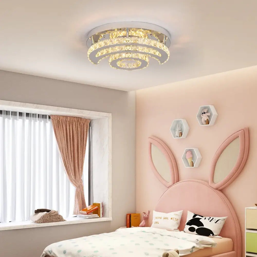 Spiral Crystal Chandelier