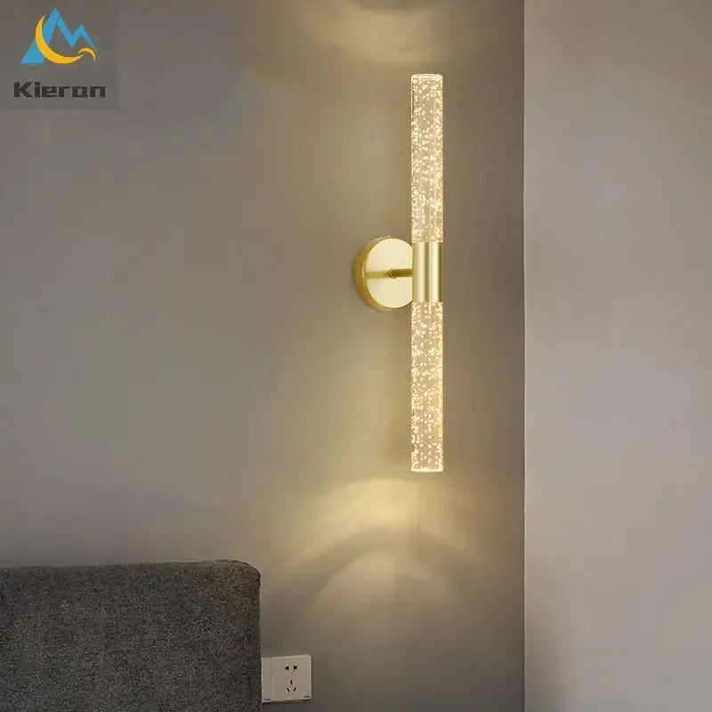 Gold Crystal Wall Lamp