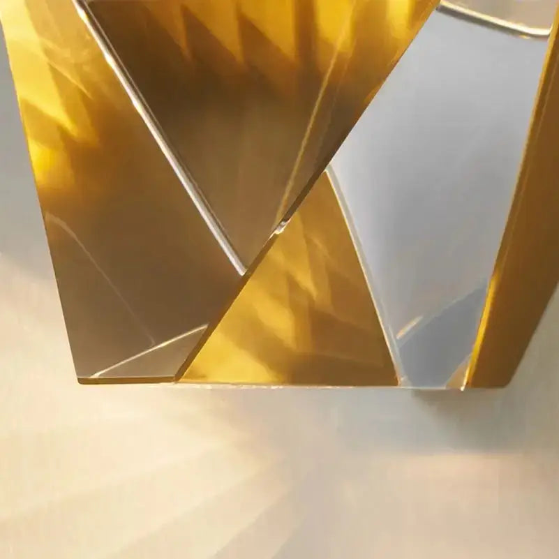 Gold Geometric Wall Light