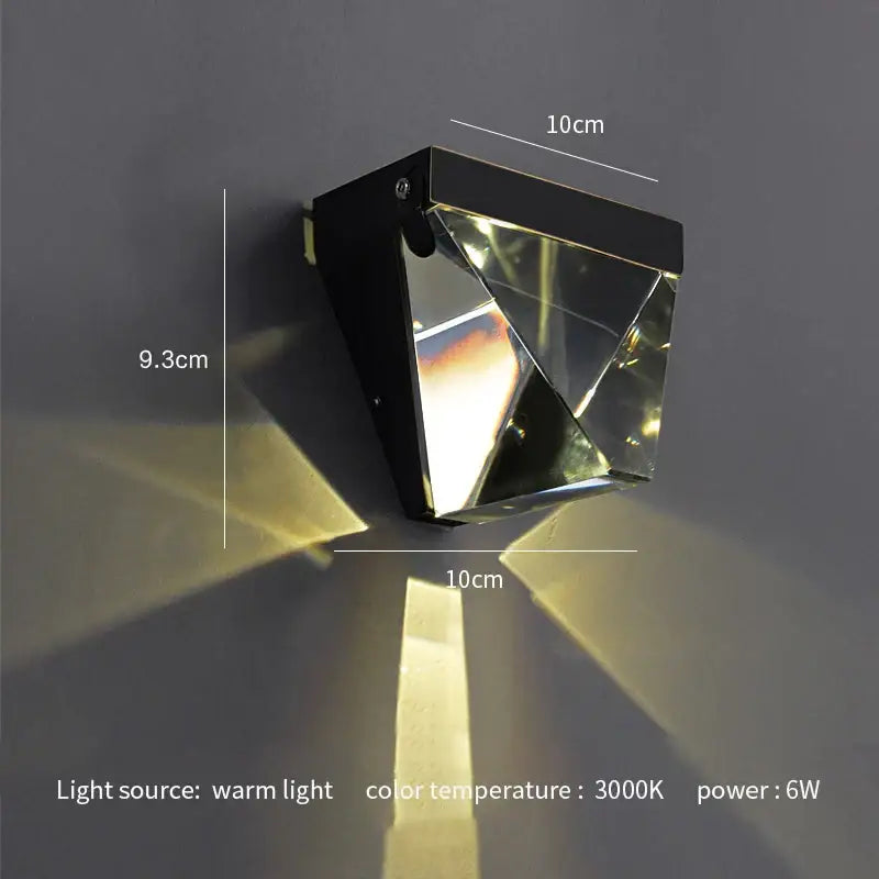 Gold Geometric Wall Light