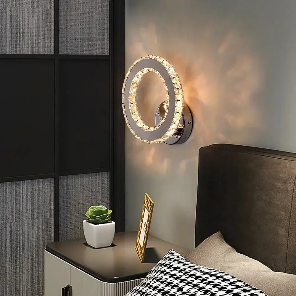 Crystal Heart Wall Sconce