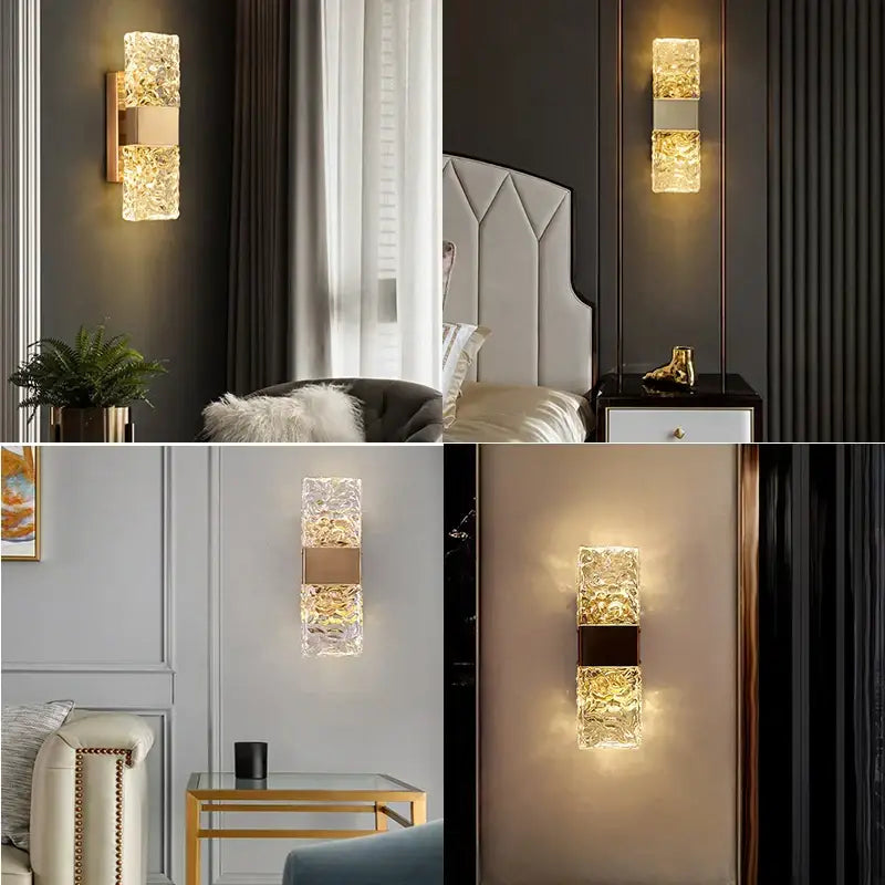 Chrome Glass LED Sconce