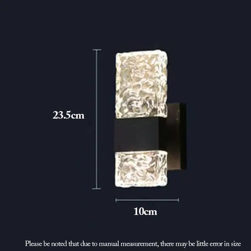 Chrome Glass LED Sconce