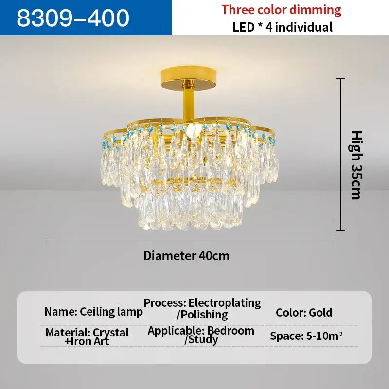 Turquoise Crystal Dining Chandelier