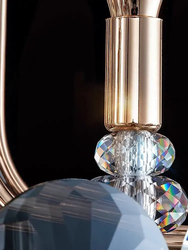 Gold Crystal Candle Chandelier European Style