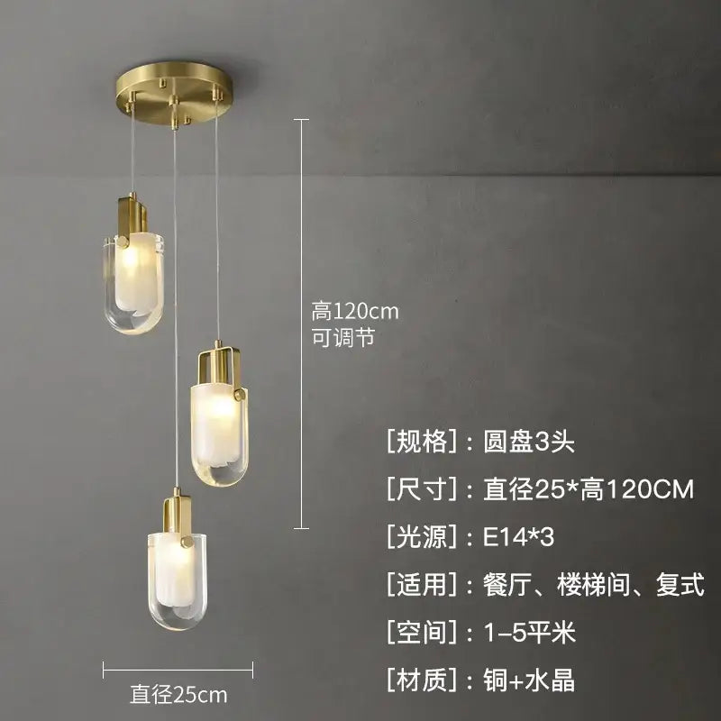 Gold Crystal Loft Chandelier 23-Head Design