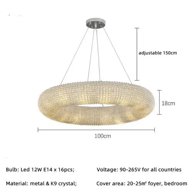 Crystal Loft Pendant Light