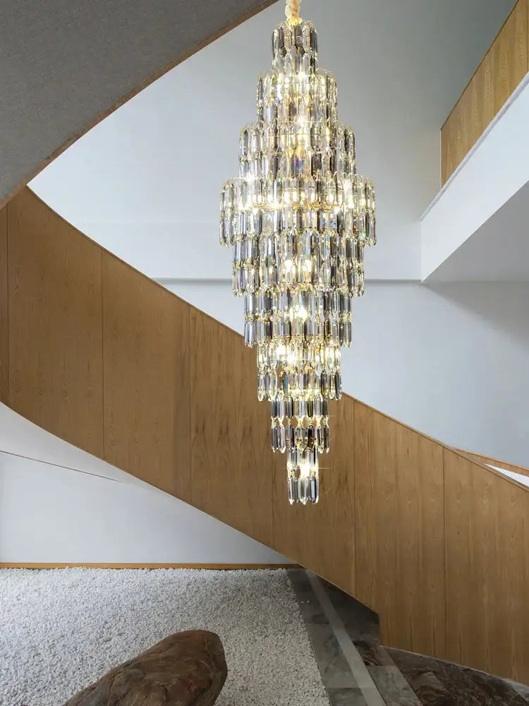 Crystal Spiral Pendant Light