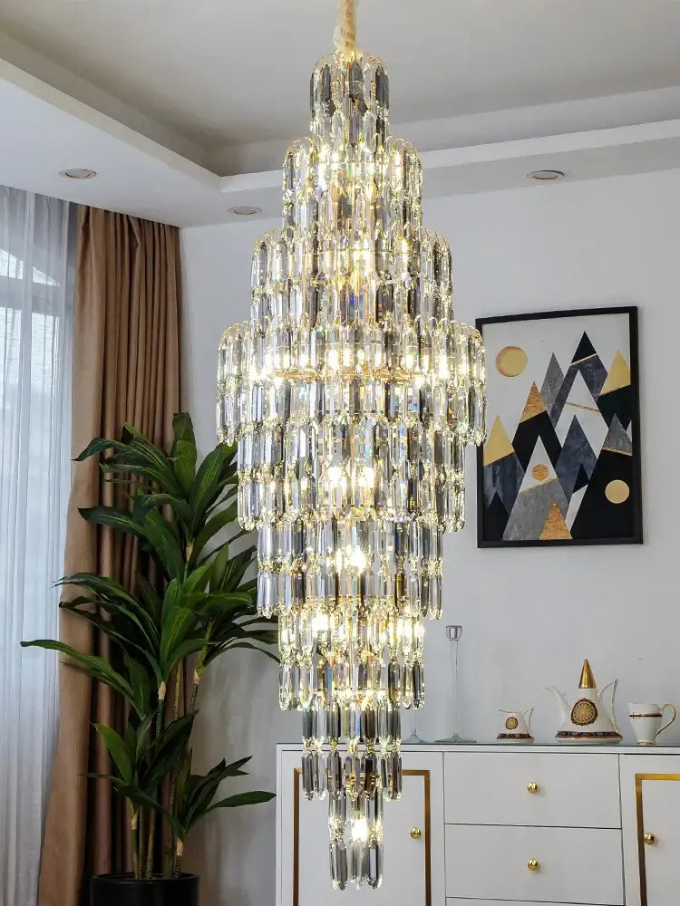 Crystal Spiral Pendant Light