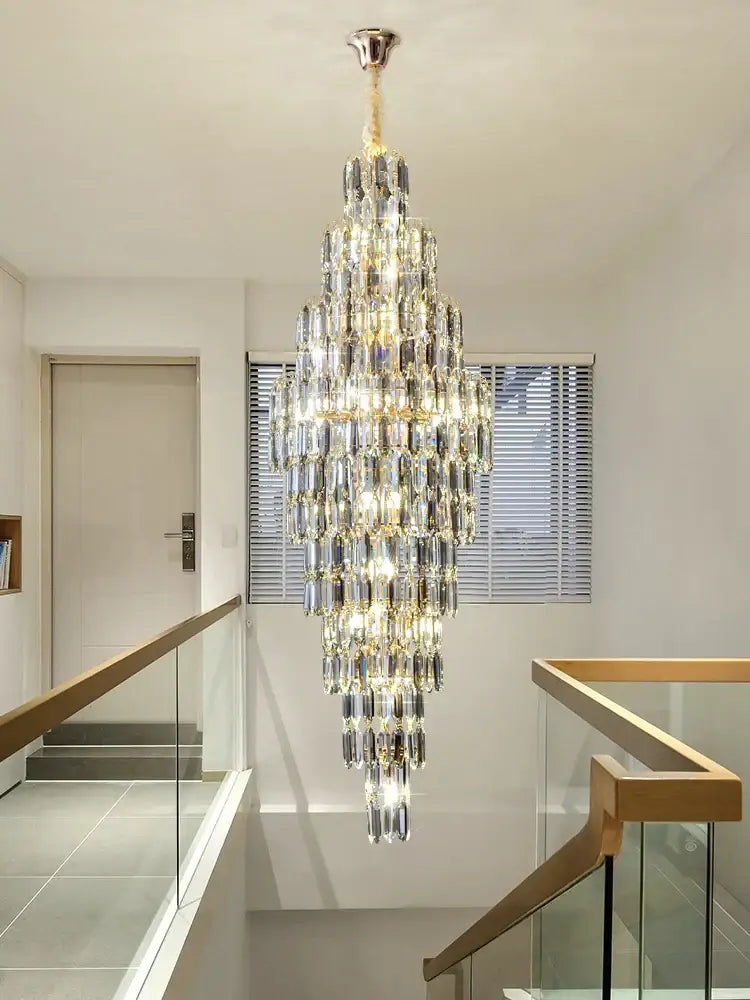 Crystal Spiral Pendant Light