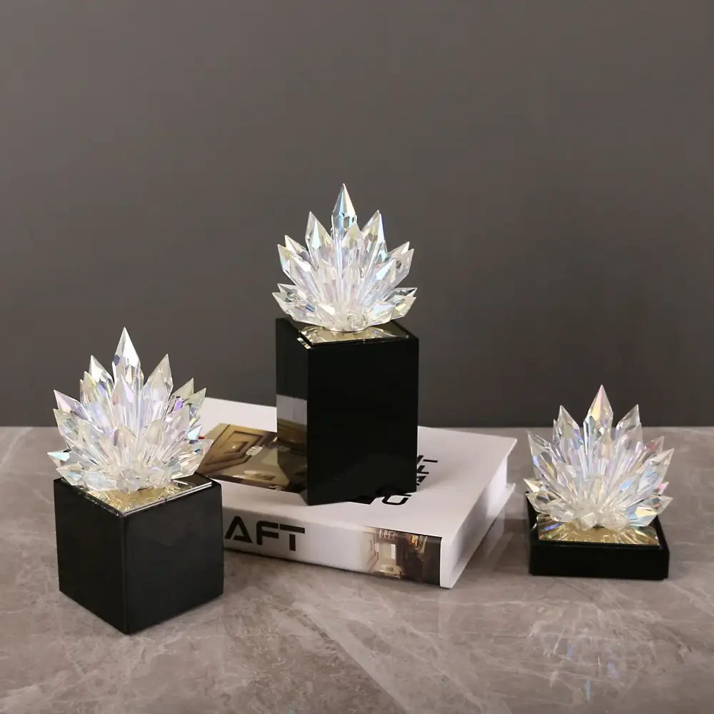 Crystal Lotus Table Decor