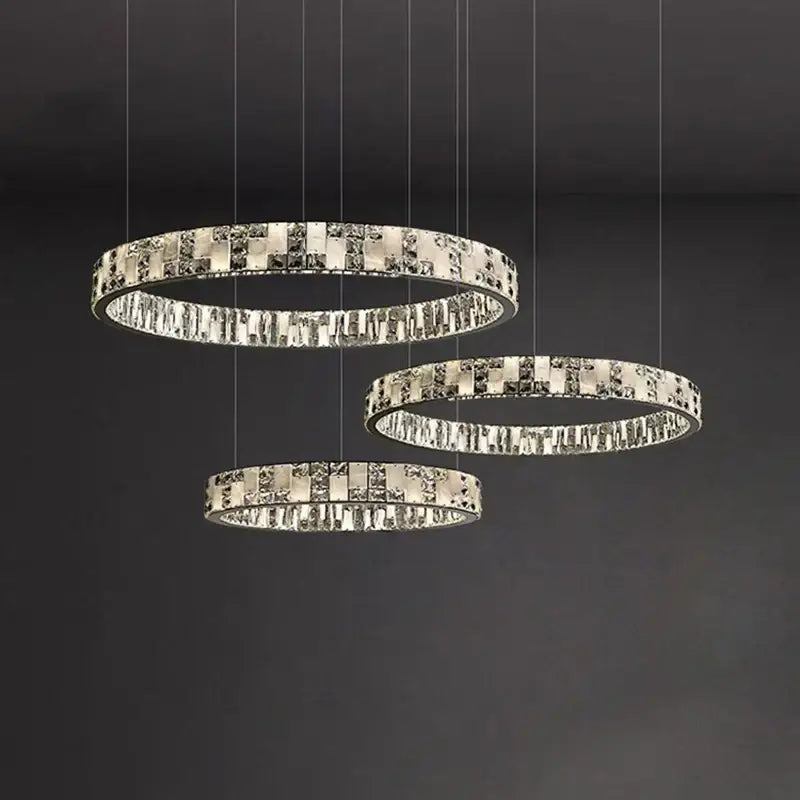 Crystal Circle Pendant Light