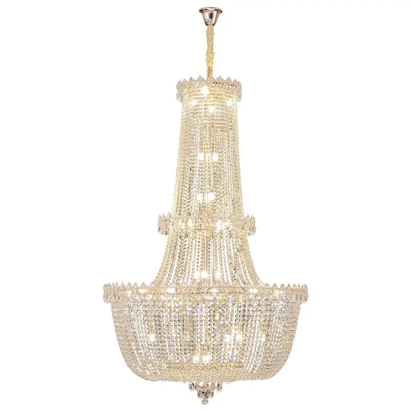 Crystal Luxe Multi-Tier Chandelier